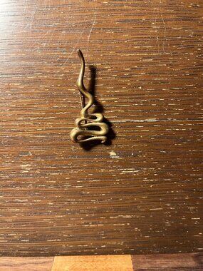 Gold Toned Snake Brooch